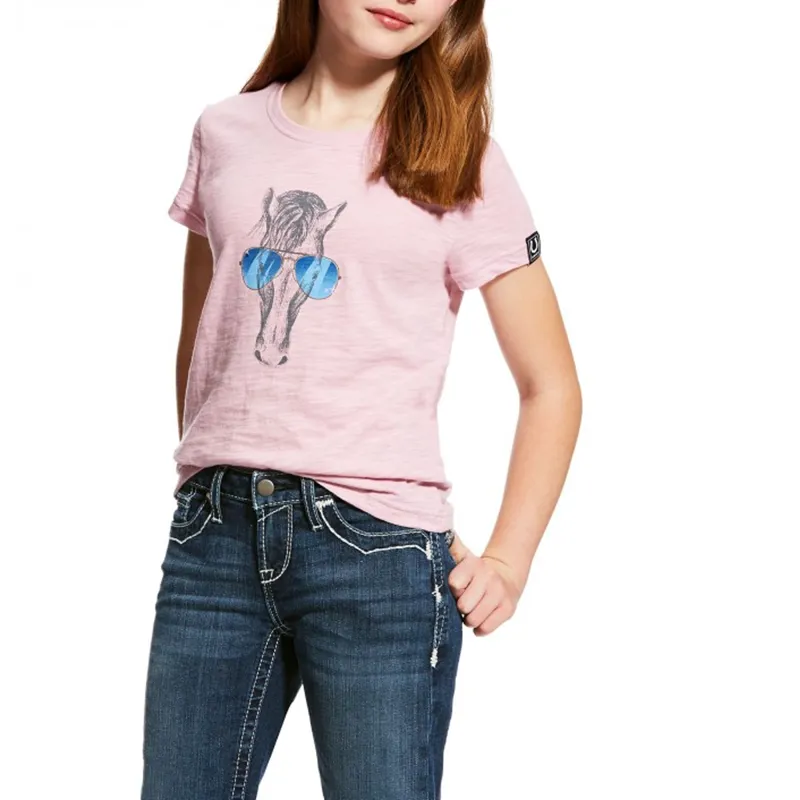 Ariat Girls Haberdashery T-Shirt - Lilac Pearl